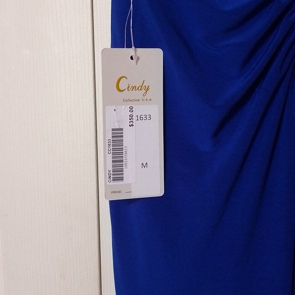 Royal blue prom dress with split - Picture 5 of 5